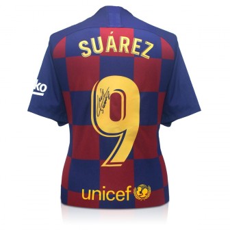 Luis Suarez Signed Barcelona 2019-20 Shirt