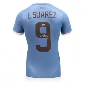 Luis Suarez Signed Uruguay 2022-23 Football Shirt