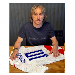 Luka Modric Signed Croatia 2024 Football Shirt (Official Print)