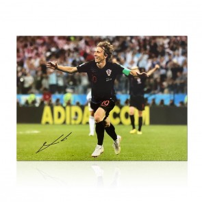 Luka Modric Signed Croatia Football Photo