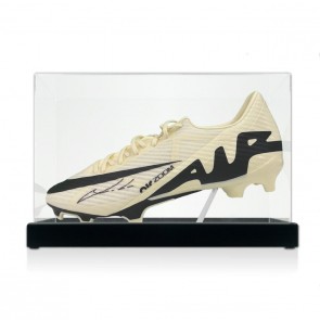 Luka Modric Signed Mercurial Football Boot. In Display Case