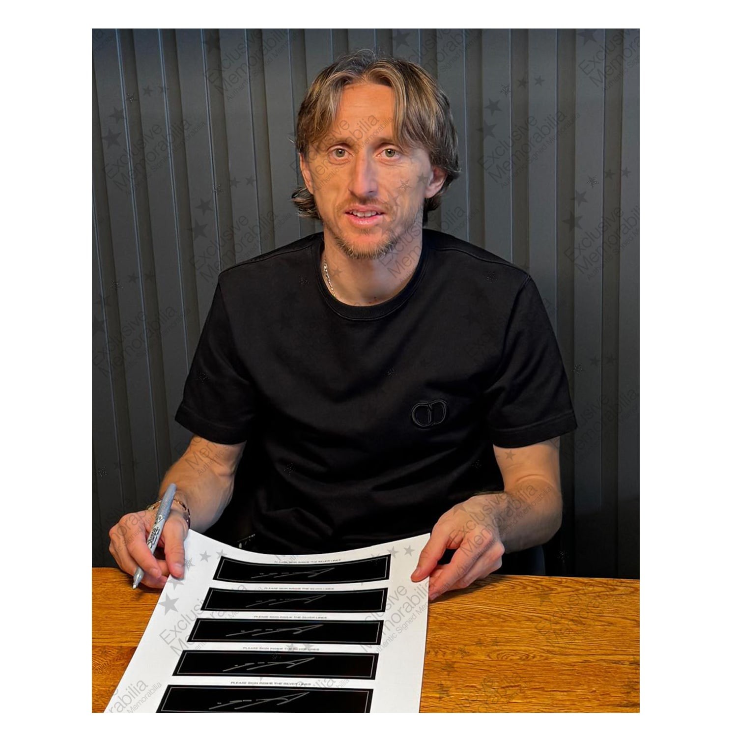 Luka Modric Signed Presentation: 1st AC Milan Goal. Deluxe Frame