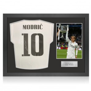 Luka Modric Signed Real Madrid 2022-23 Football Shirt. Icon Frame