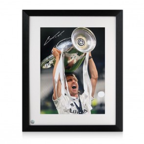 Luka Modric Signed Real Madrid Football Photo: Champions League Winner. Framed