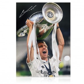 Luka Modric Signed Real Madrid Football Photo: Champions League Winner