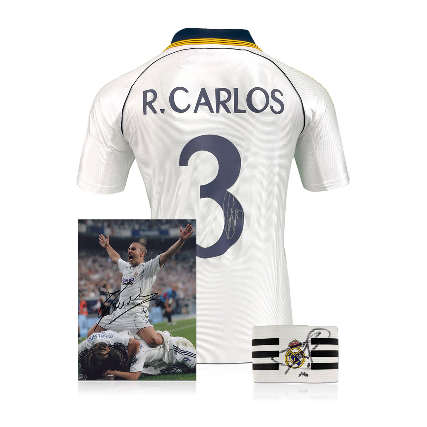 Real Madrid Football Memorabilia Signed Bundle