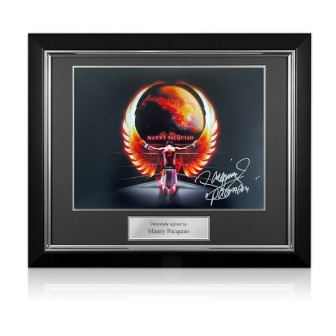 Manny Pacquiao Signed Boxing Photo: Pacman. Deluxe Frame