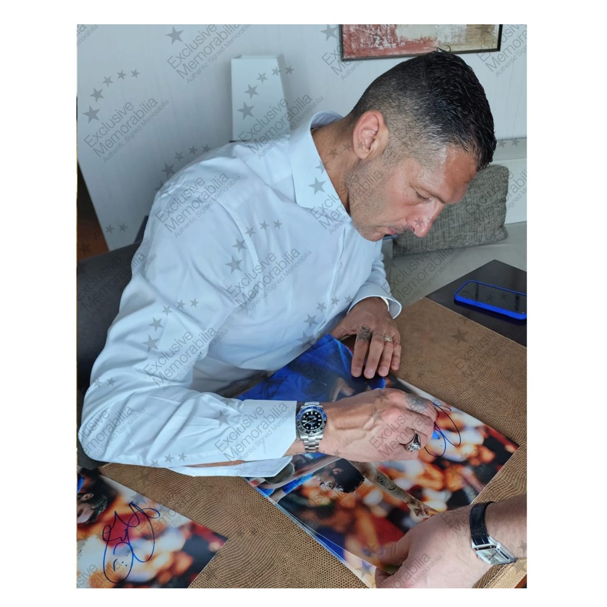 Marco Materazzi Signed Italy Football Photo: 2006 Final