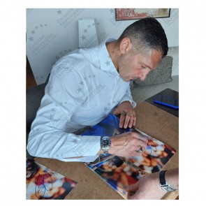 Marco Materazzi Signed Italy Football Photo: 2006 Final. Deluxe Frame