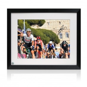 Mark Cavendish Signed Cycling Photo. Giro Last Stage. Framed