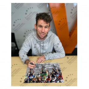 Mark Cavendish Signed Cycling Photo: 34th Stage Victory Finish Line