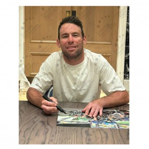 Mark Cavendish Signed Cycling Photo: 34th Stage Victory