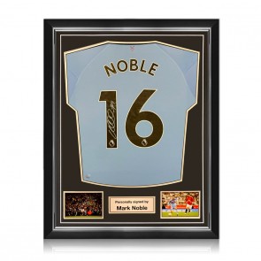 Mark Noble Signed West Ham 2020-21 Away Football Shirt. Superior Frame