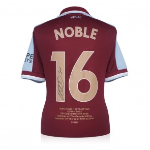 Mark Noble Signed West Ham 2021-22 Football Shirt: Mr West Ham