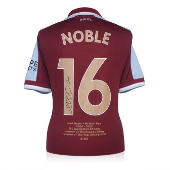Mark Noble Signed West Ham 2021-22 Football Shirt (Mr West Ham)