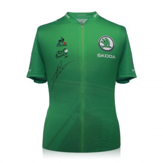 Mark Cavendish Signed 2021 Tour De France Green Jersey