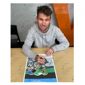 Mark Cavendish Signed Cycling Fine Art Print