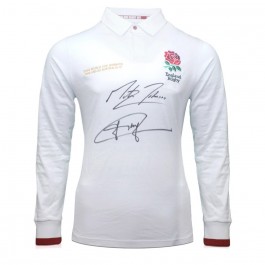 Jonny Wilkinson And Martin Johnson Signed England Rugby Shirt