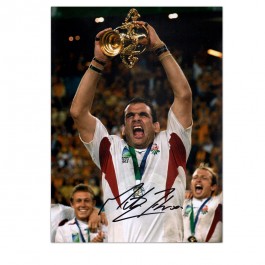 Martin Johnson Signed England Rugby Photo: World Cup Winner