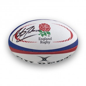 Martin Johnson signed rugby ball