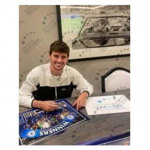 Mason Mount Signed Chelsea Photo: Champions League Winners. Deluxe Frame