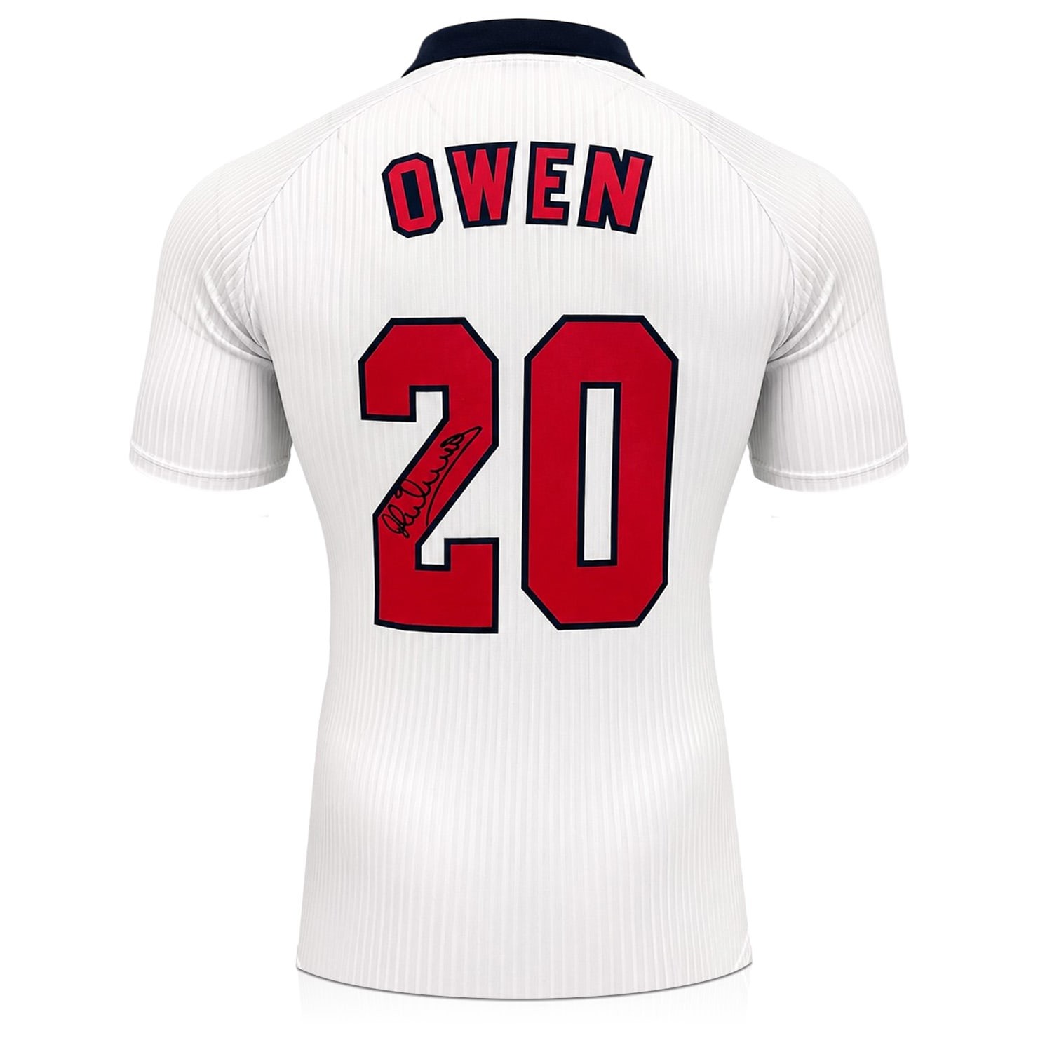 Michael Owen Signed England 1998 Home Football Shirt