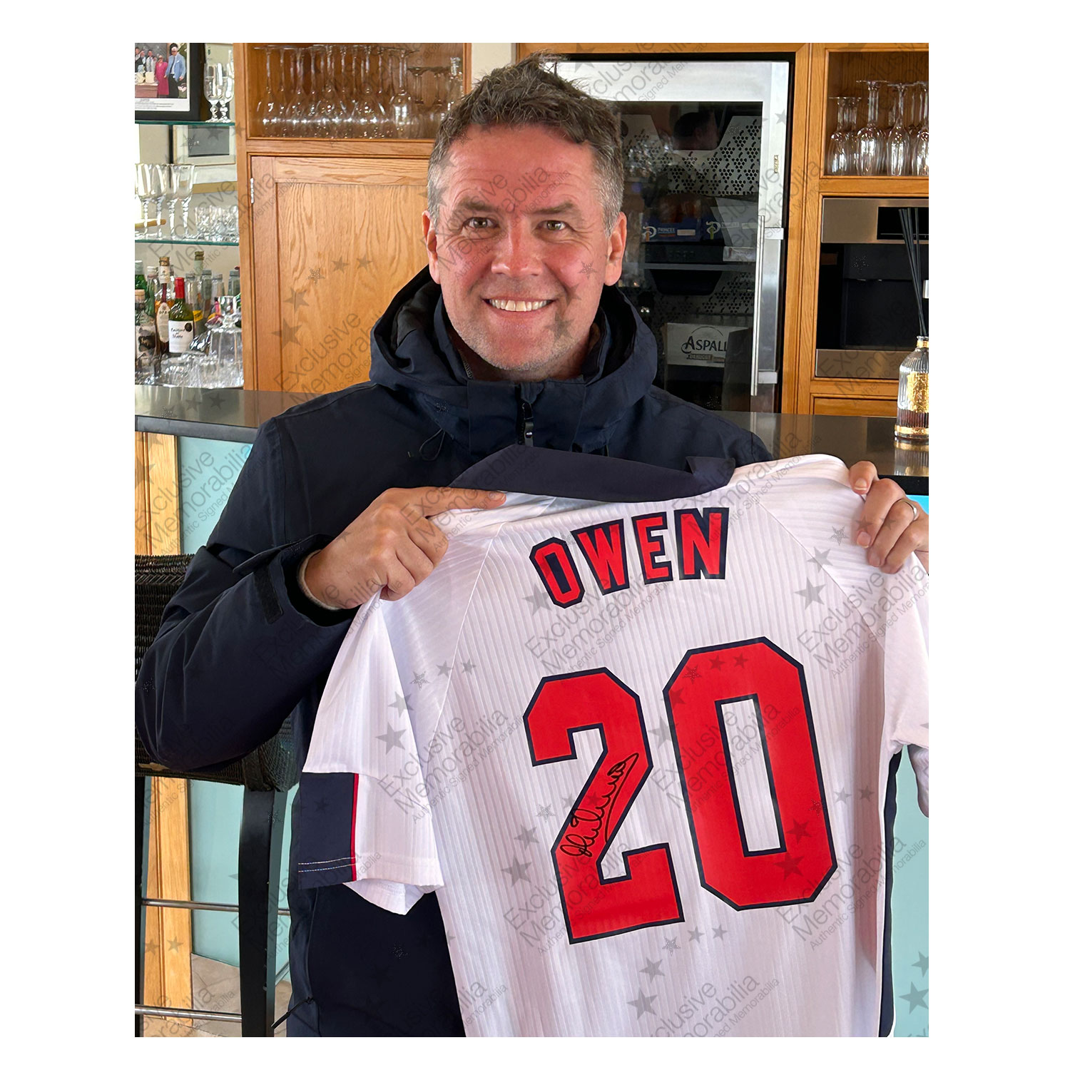 Michael Owen Signed England 1998 Home Football Shirt