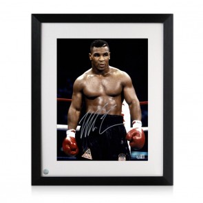 Mike Tyson Signed Boxing Photo: Baddest Man On The Planet. Framed