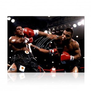 Mike Tyson Signed Boxing Photo: Becoming World Champion