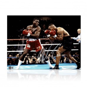 Mike Tyson Signed Boxing Photo: Tyson Vs Bruno