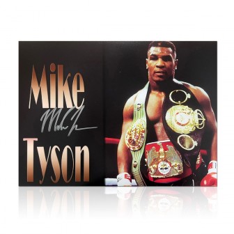Mike Tyson Signed Boxing Photo: Heavyweight Champion