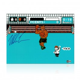 Mike Tyson Signed Boxing Photo: Punch-Out