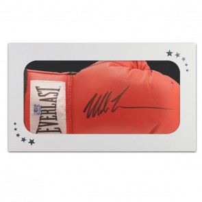 Mike Tyson Signed Red Boxing Glove In Gift Box