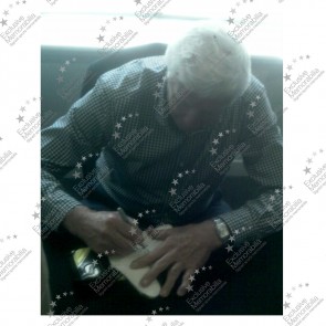 Jim Montgomery Signed Goalkeeper's Glove. Framed