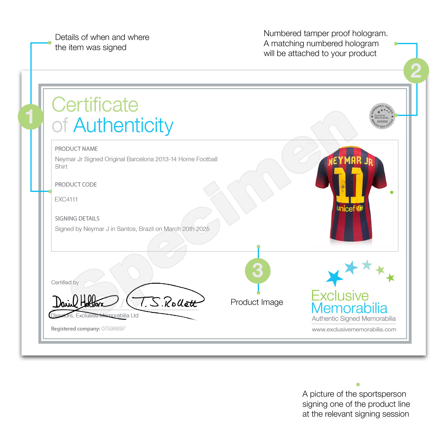 Neymar Signed Original Barcelona 2013-14 Home Football Shirt