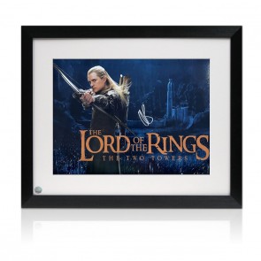 Orlando Bloom Signed The Lord Of The Rings Photo: The Two Towers. Framed