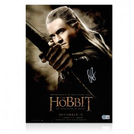 Orlando Bloom Signed The Hobbit Poster
