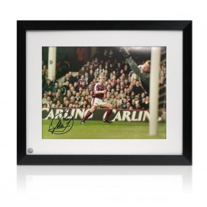 Paolo Di Canio Signed West Ham United Football Photo. Framed