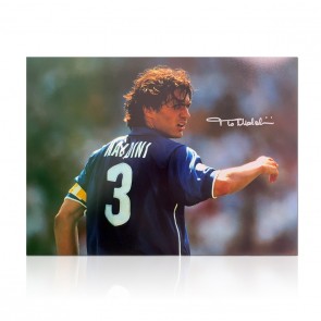 Paolo Maldini Signed Italy Football Photo: 1998 World Cup
