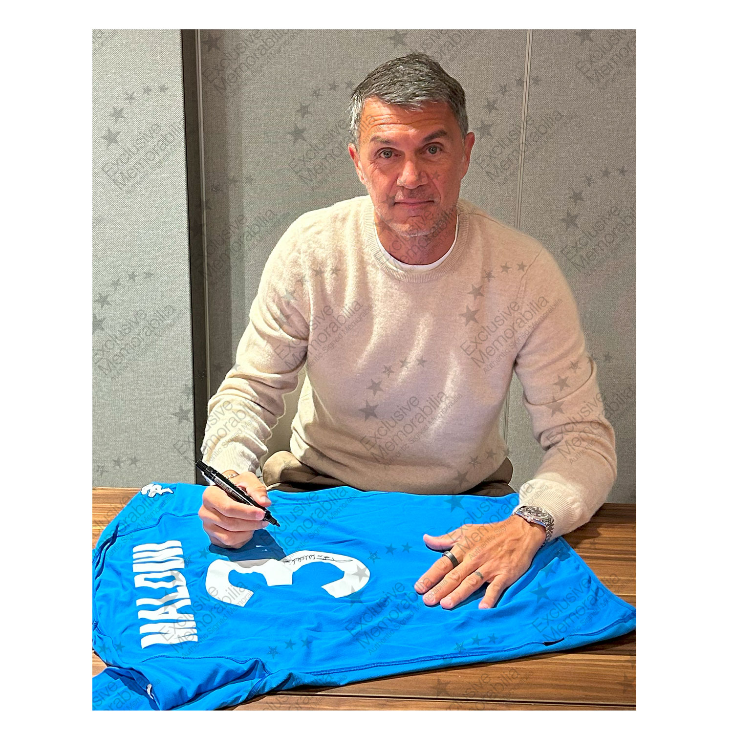 Paolo Maldini Signed Original Italy 2002 Football Shirt