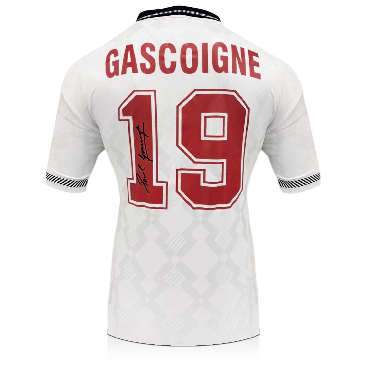 Paul Gascoigne Signed England 1990 Home Football Shirt