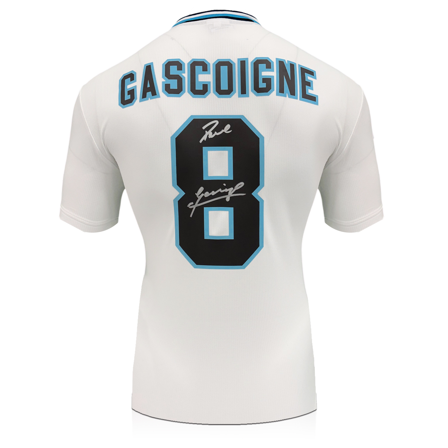 Paul Gascoigne Signed England 1996 Home Football Shirt