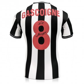 Paul Gascoigne Signed Newcastle United 1984 Home Football Shirt