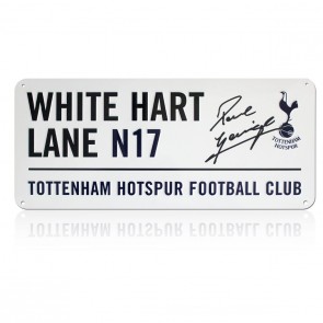 Paul Gascoigne Signed Tottenham Hotspur Street Sign 