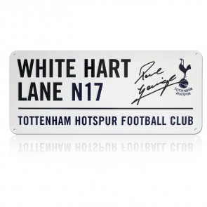 Paul Gascoigne Signed Tottenham Hotspur Street Sign