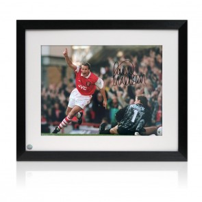 Paul Merson Signed Arsenal Football Photo: Magic Man. Framed