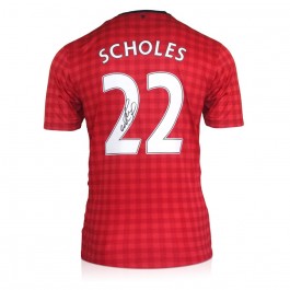 Paul Scholes Signed Manchester United 2012-13 Football Shirt