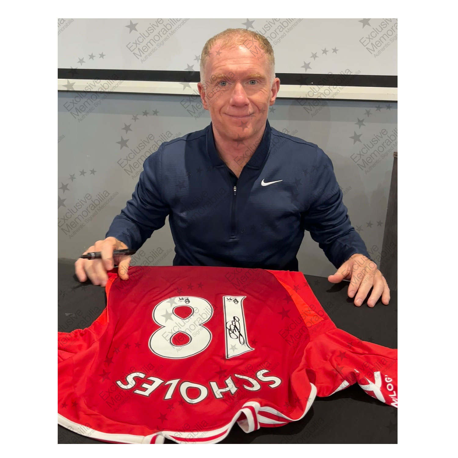 Paul Scholes Signed Manchester United 2024-25 Football Shirt 