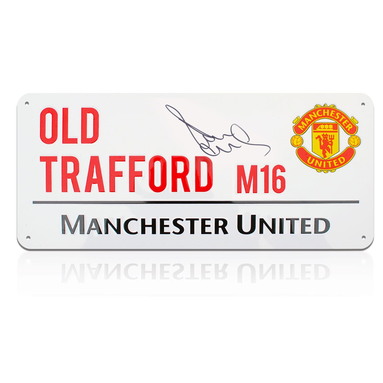 Paul Scholes Signed Manchester United Street Sign