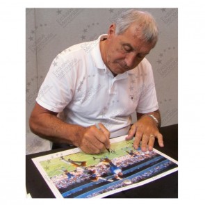 Peter Shilton Signed England Photo: The Hand Of God. Deluxe Frame